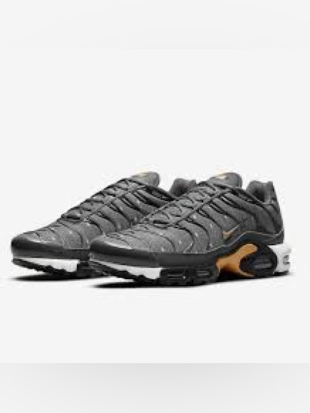 Nike Air Max Plus SE Iron Grey Metallic Gold TN Sneakers US 9.5